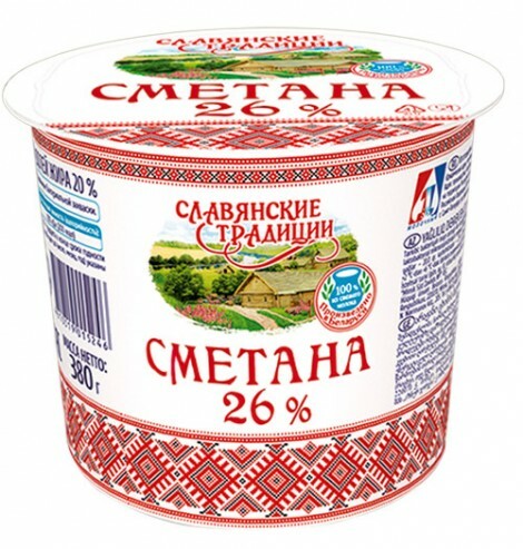 СМЕТАНА "СЛАВЯНСКИЕ ТРАДИЦИИ" 26% 380 Г