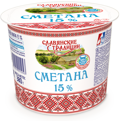 СМЕТАНА "СЛАВЯНСКИЕ ТРАДИЦИИ" 15% 380 Г